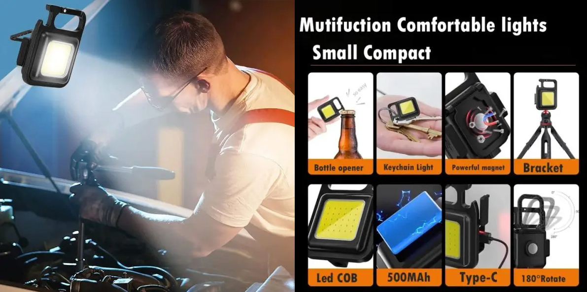 Mini Portable Pocket USB Rechargeable Flashlight
